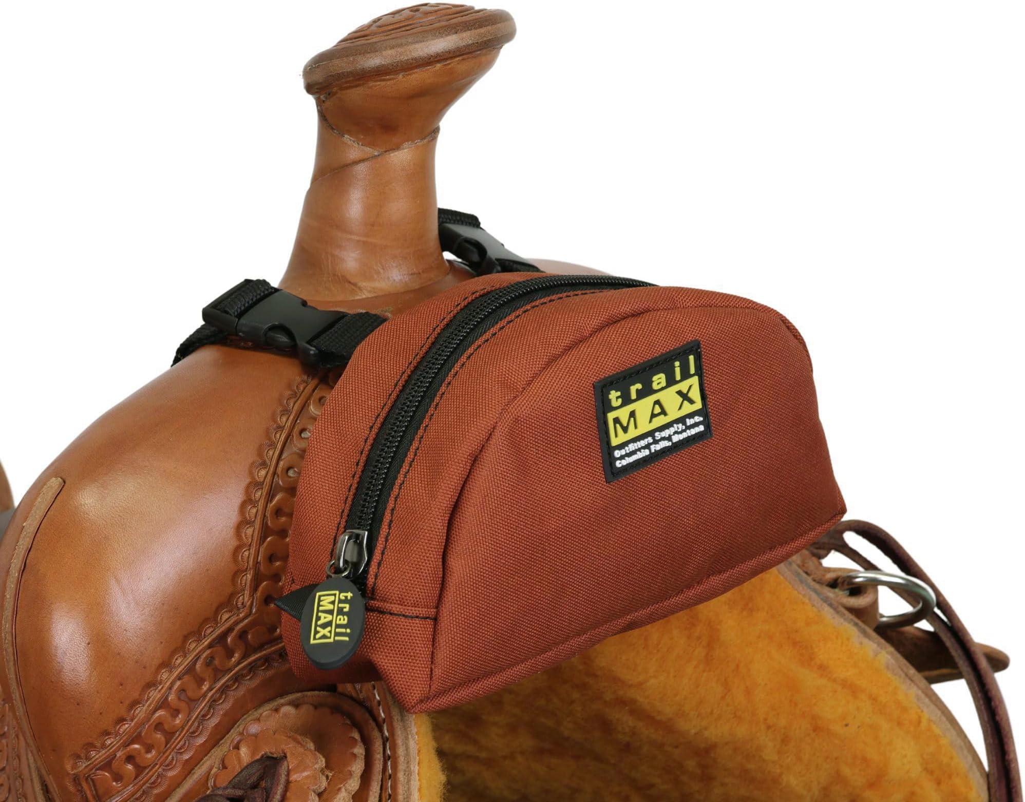 TrailMax Original Pommel Pocket Saddle Bag for Western & Endurance Saddle Horn Bags; Cellphone Pommel Pocket for Trail Riding
