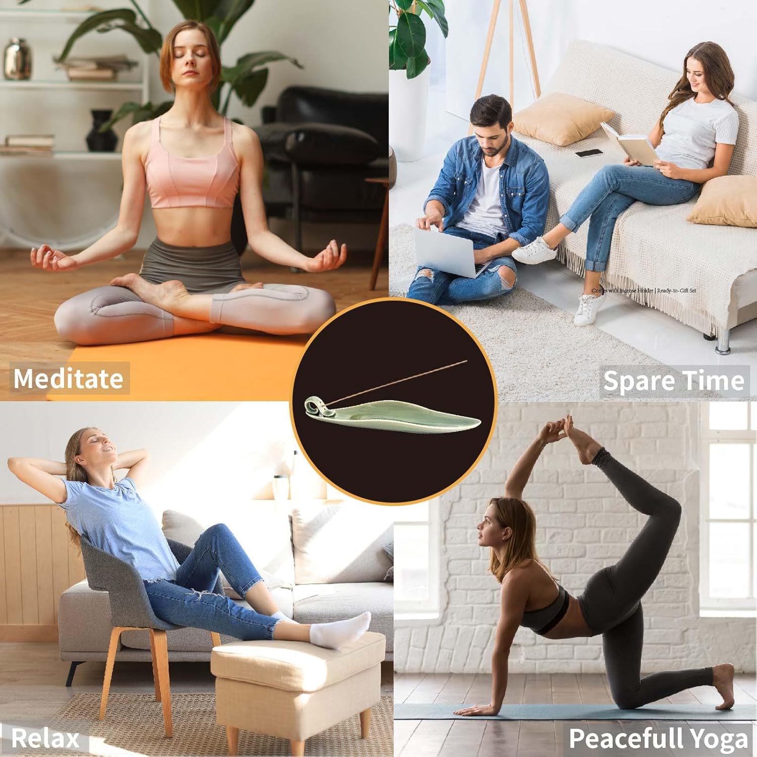 Oud Agarwood Incense Sticks with Holder,Natural Charcoal Free Organic Clean Burning.Premium Quality Oud Sticks(30+Sticks, 8.2 inch),Exquisitely Gift-Boxed for Gift - Image 7