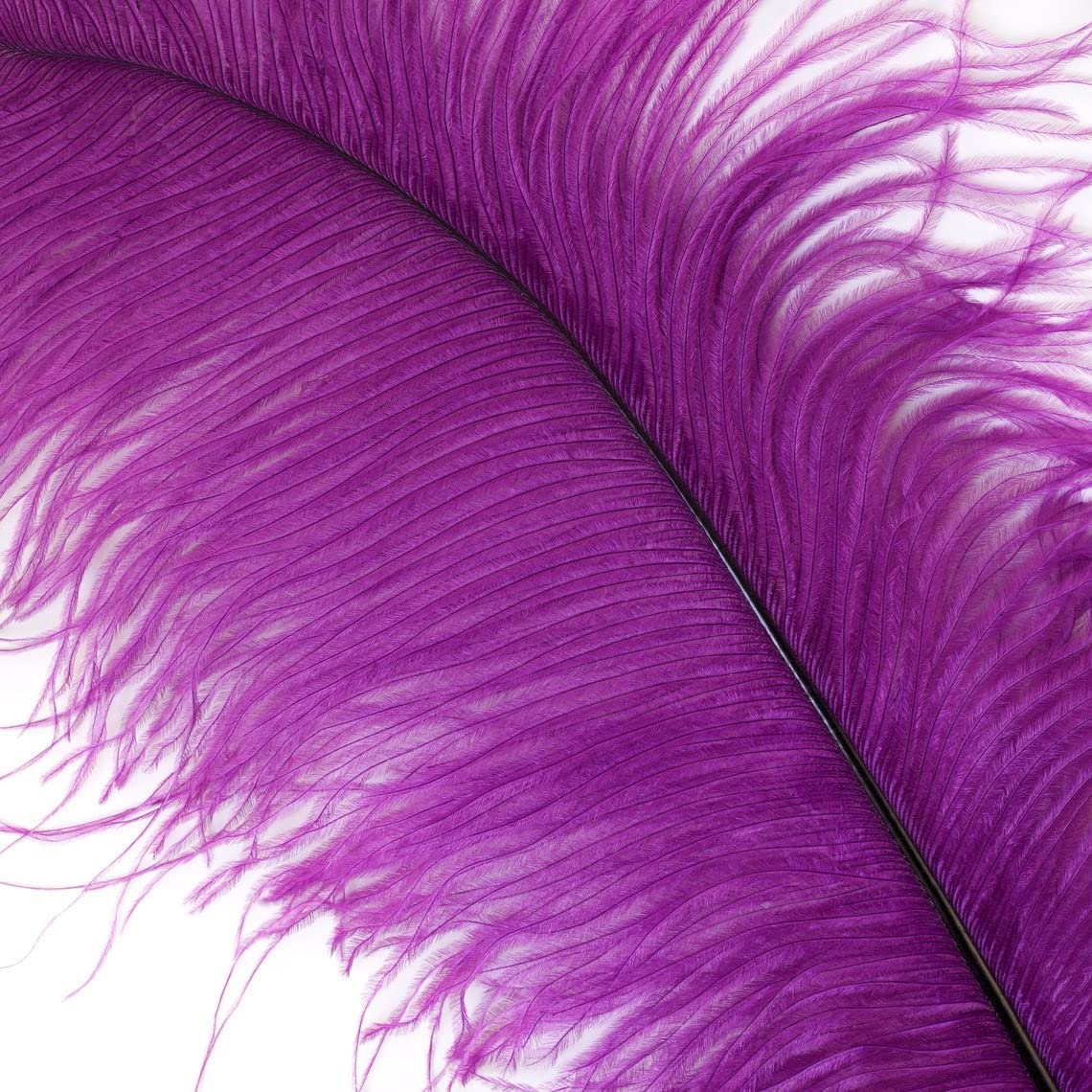 10 Pcs Ostrich Feathers, 10-12inch (25-30cm) Natural Ostrich Plumas Decorativas Ornament, Animal Plume for DIY Crafts Table Vase Home Wedding Holiday Decoration (Purple)