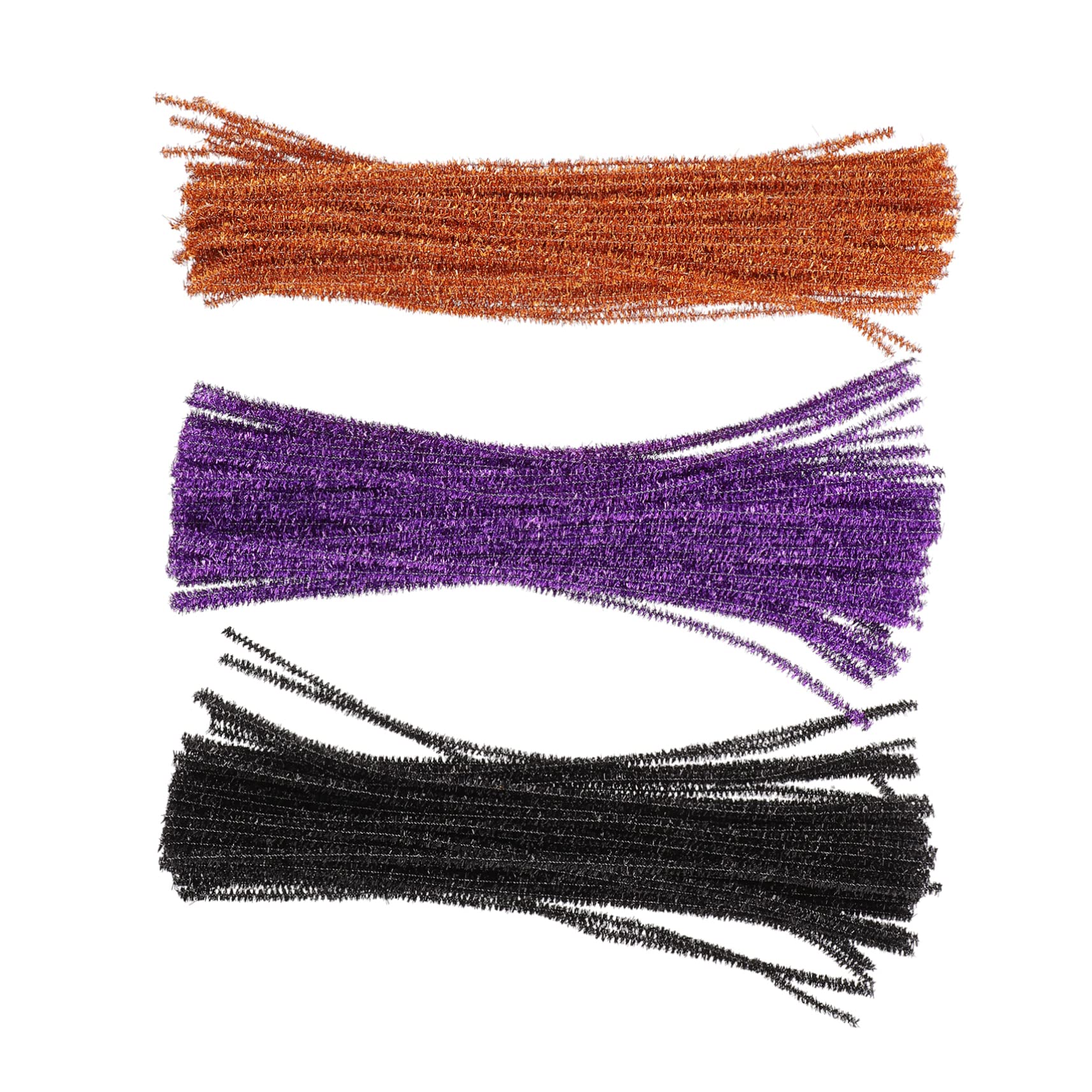 HOMSFOU 2sets 300pcs Glitter Chenille Stems DIY Craft Supplies for Creative Projects and Decorations Flexible and Bendable Craft Sticks Random Colors Fun Random Color 300pcs*2