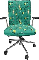 Vista 72 de Ambesonne Funda para silla de oficina en acuarela, selvas exóticas de Hawái, inspiradas en hojas verdes frescas y plantas tropicales, funda