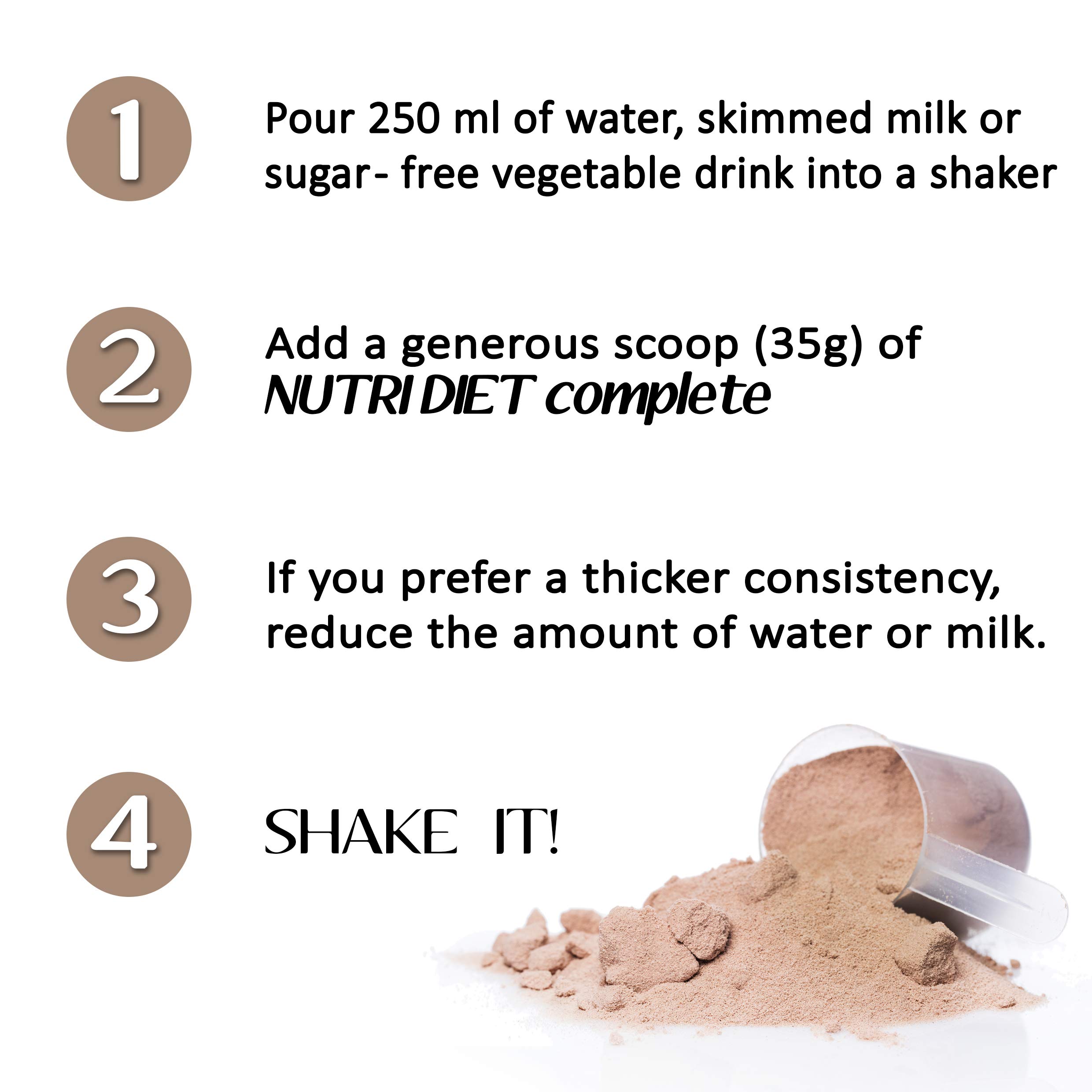 PASTO SOSTITUTIVO NUTRI DIET complete al gusto di TORTA al COCCO e CIOCCOLATO Line@diet | 500g, 14 PASTI completi | ricco di vitamine e minerali