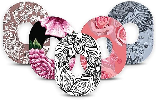 Vista 7 de ExpressionMed - Parches adhesivos para Dexcom G7 y Stelo (Paquete de 5) - Fabricados en EE. UU., impermeables, sin deshilachado, cintas de sensor