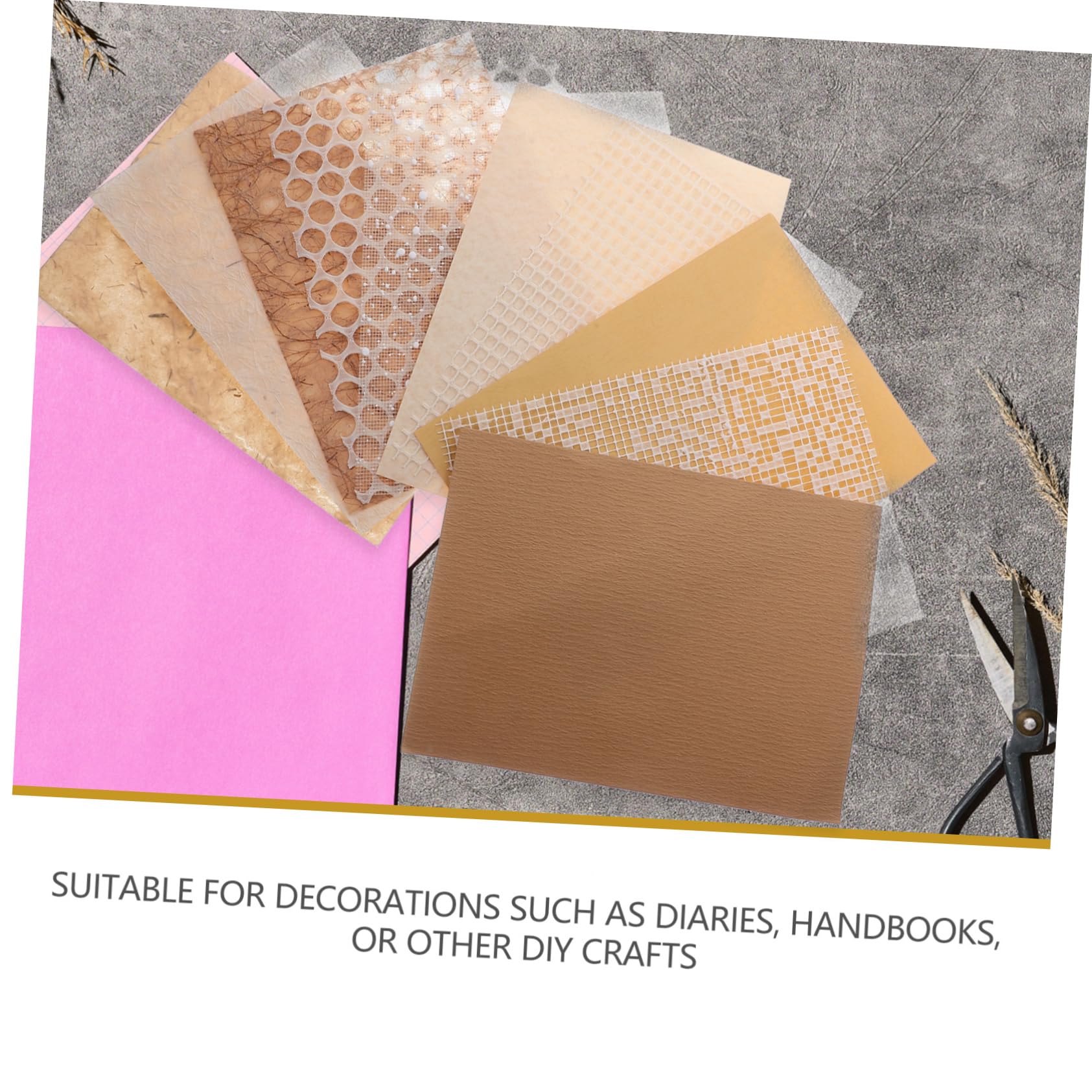 HOMSFOU Papel Diy Para Scrapbooking Y Manualidades Papel Decorativo Material Para Planificadores Y Proyectos 10 Hojas*5