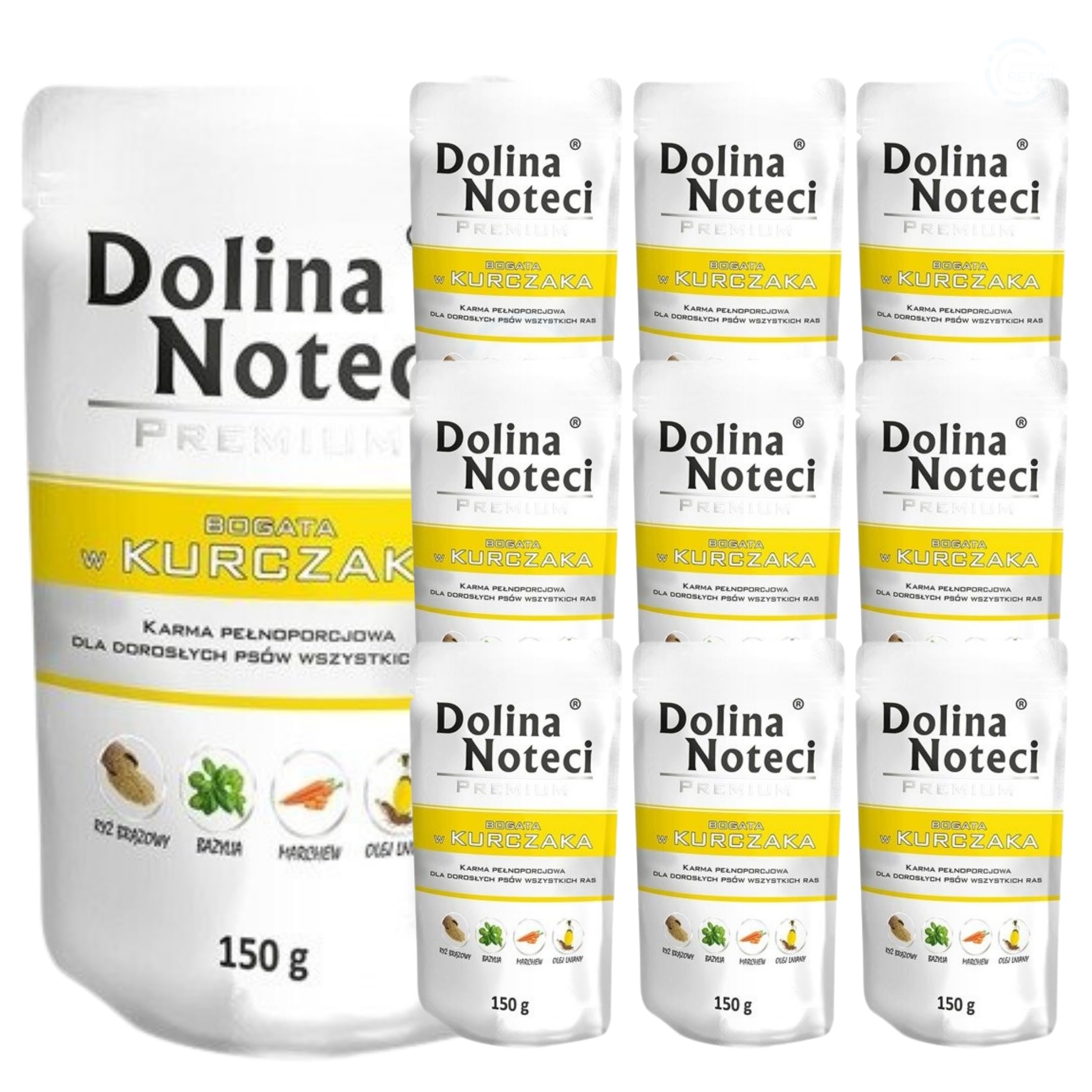 Dolina Noteci Premium Wet Dog Food, Chicken with Vegetables, Gluten-Free (10x150g) — image 1