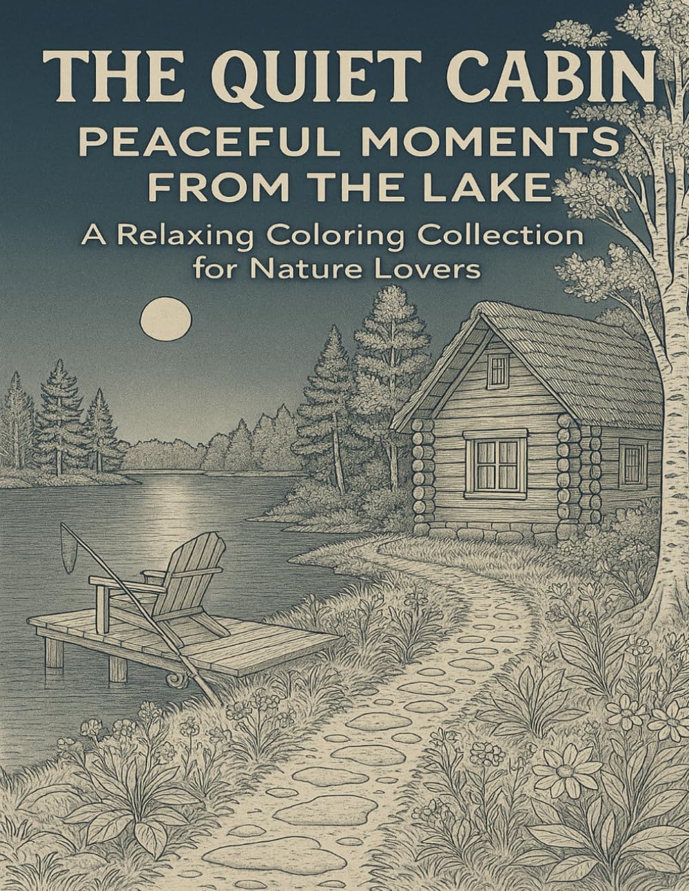 The Quiet Cabin: Peaceful Moments from the Lake – A Relaxing Adult Coloring Book with 40 Cabin & Lakeside Scenes and a Heartwarming Short Story for ... Lovers (The Quiet Series: Coloring & Stories)