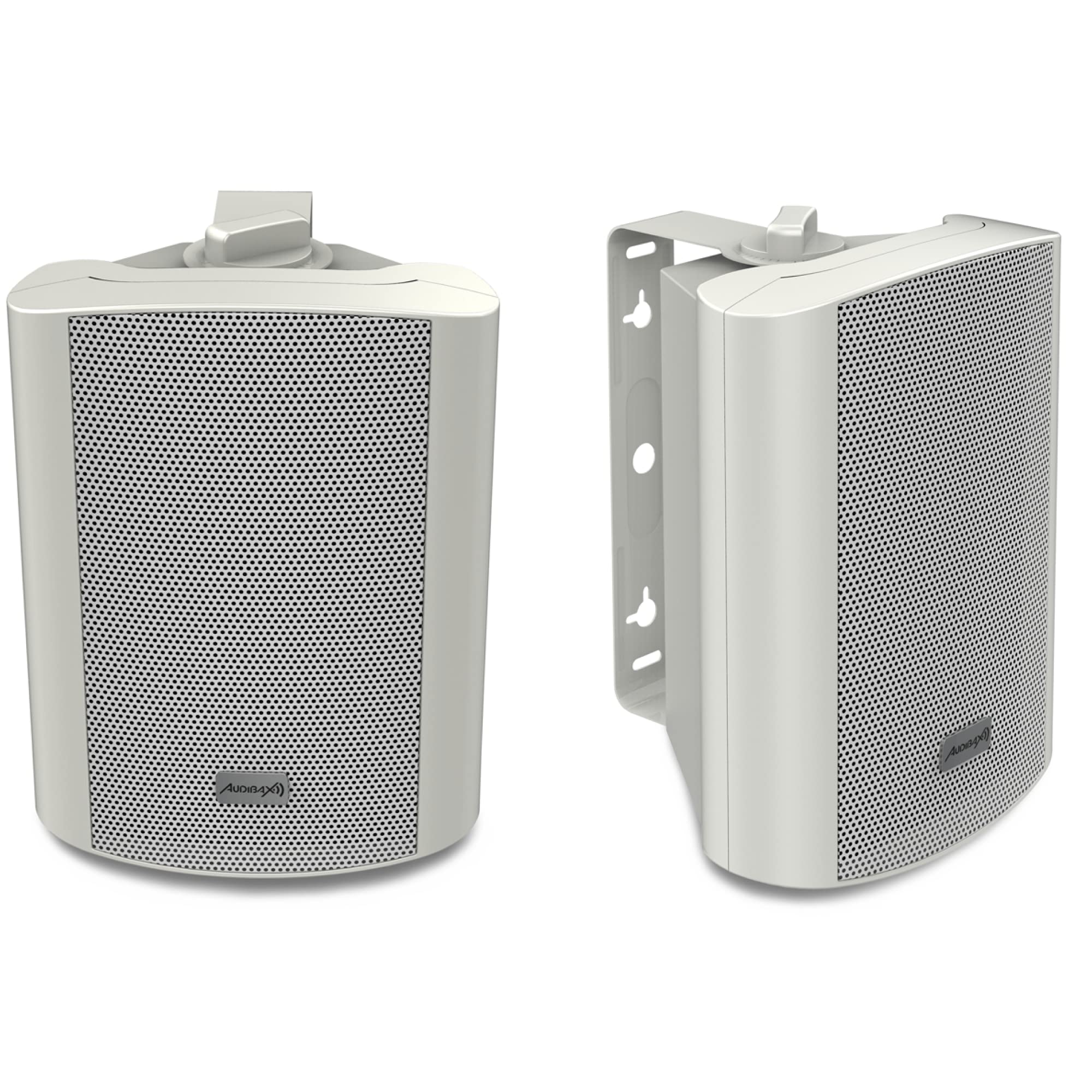 Audibax PR-52W Pareja Altavoces 100W Stereo con Soporte Blancos