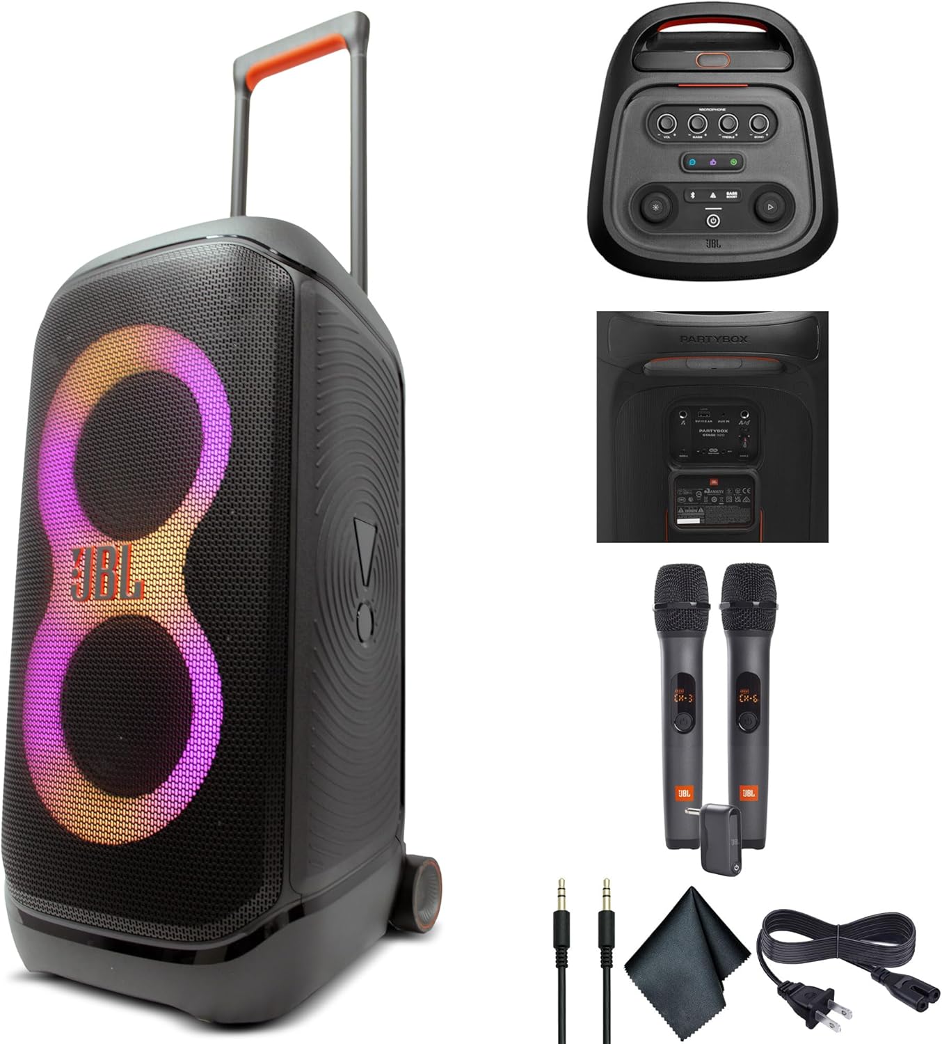 JBL PartyBox Stage 320 240W Portable Wireless Speaker, 18