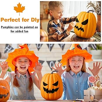 専用＊Halloween＊ホワイトパンプキン　フェイクスワッグ Amazon.com: Dandat 4 Pcs 8.7 Inch Fall Large White Foam