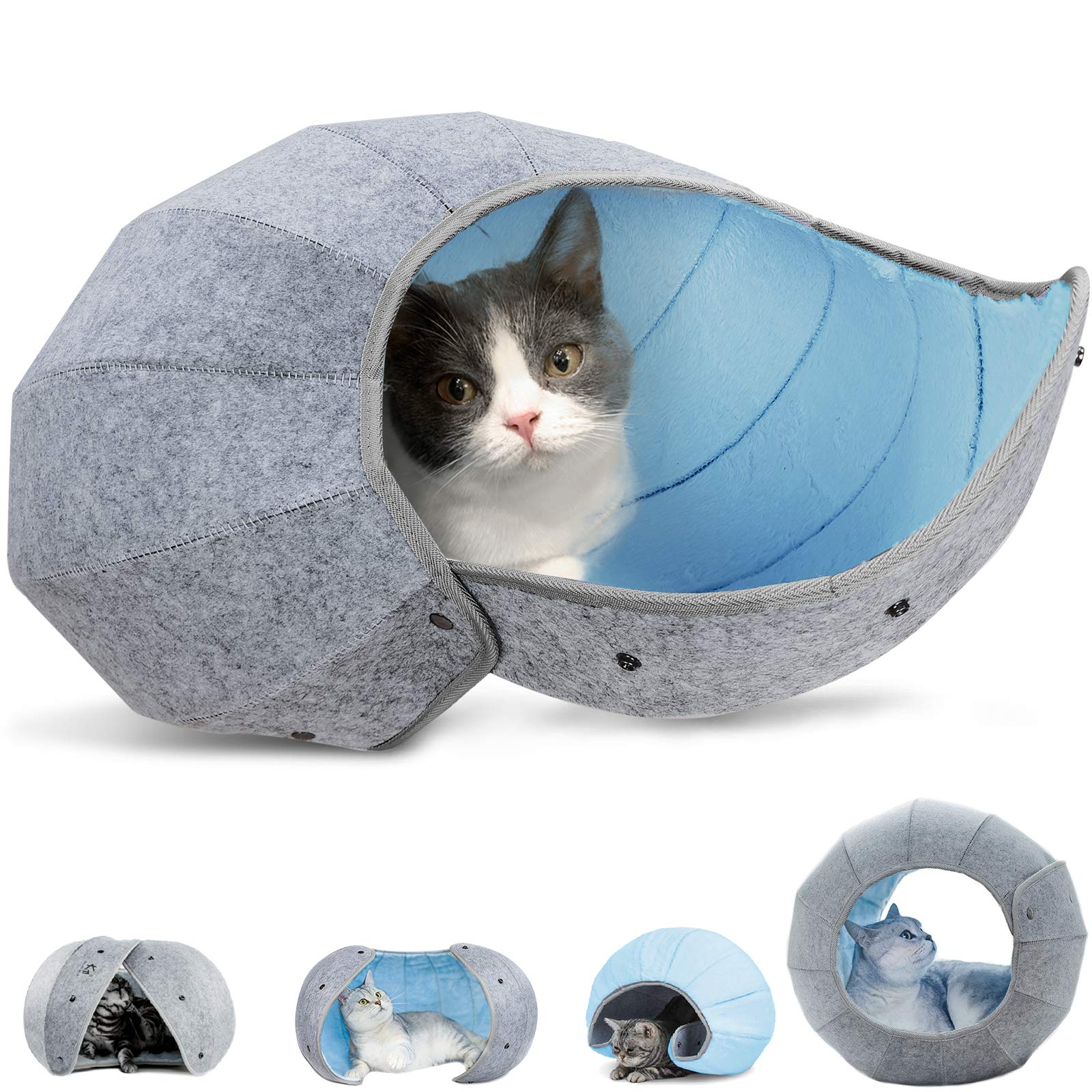 猫ベッド　コンテナハウス Amazon | life_mart キャットハウス 猫ちぐら 【 丸洗い OK