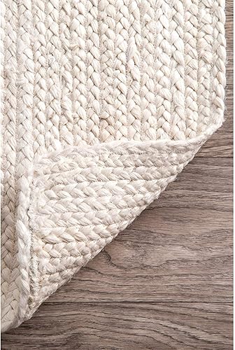 Miniatura 5 de Alfombras de granja tejidas a mano para sala de estar, alfombra rectangular trenzada a mano natural para dormitorio, cocina, sala de estar (4 x 6