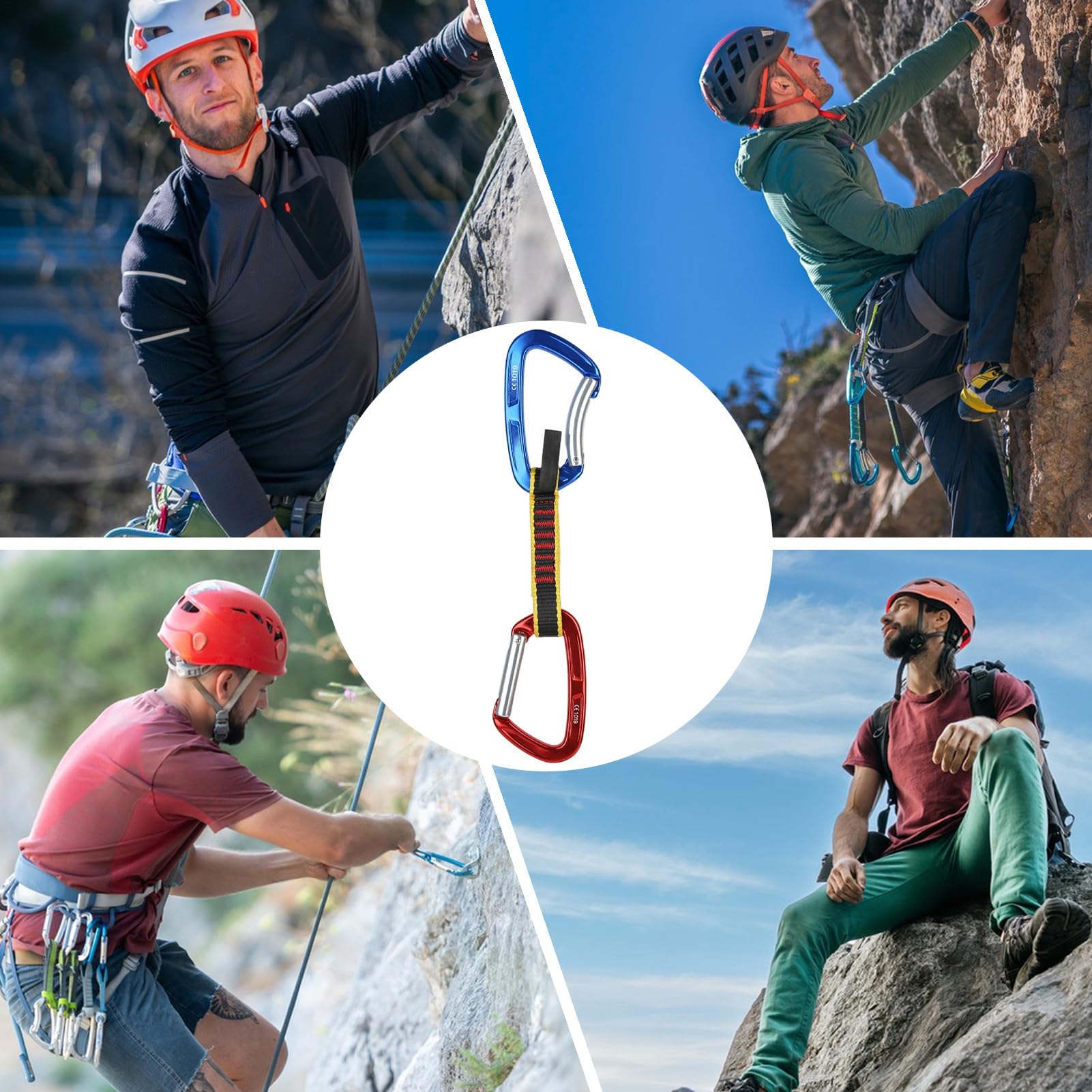 Ekspresy do Wspinaczki Skalnej Karabinki i Akcesoria do Sprzętu | Ekspresy Do Turystyki Górskiej Do Kempingu, Wędrówek, Podróży, Outdoorowych Sportów Przygodowych, Rappelu Na Dużych