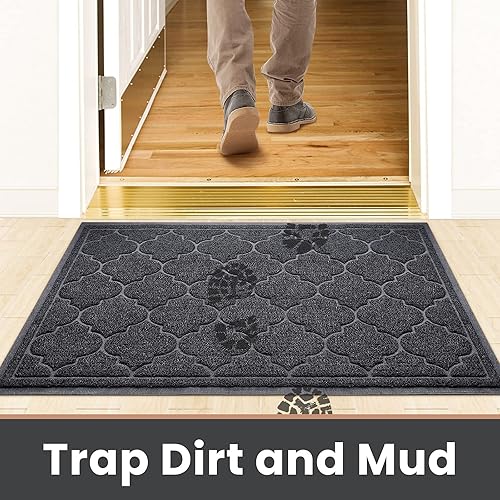 Miniatura 5 de LuxStep Door Mat Large 24x36 Inch Indoor Outdoor Doormat, Non-Slip Low-Profile Design Floor Mat, Front Door Welcome Mat for Entryway,Patio,Garage