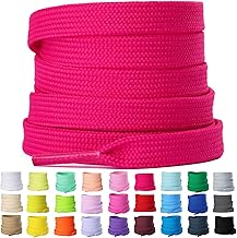 Olukssck 2 Paia Lacci Scarpe Piatti, Largi 8 mm Stringhe Scarpe per Scarpe da Ginnastica, Scarpe Sportive e Scarpe da Corsa