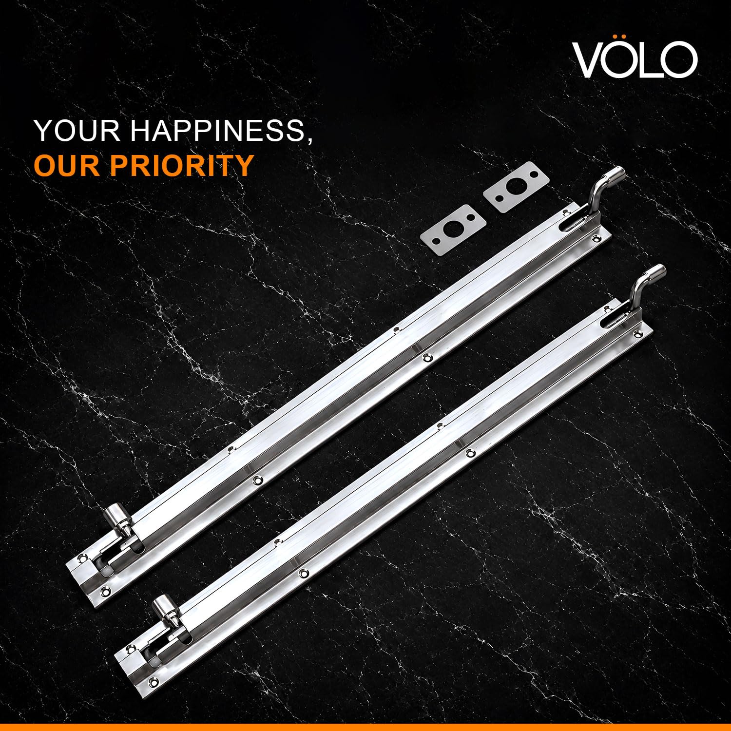Volo L Shape/Marble Stainless Steel Towerbolt/Door Latch, Pack of 2 Pieces (450mm (18 Inch)) — Amazon image 9