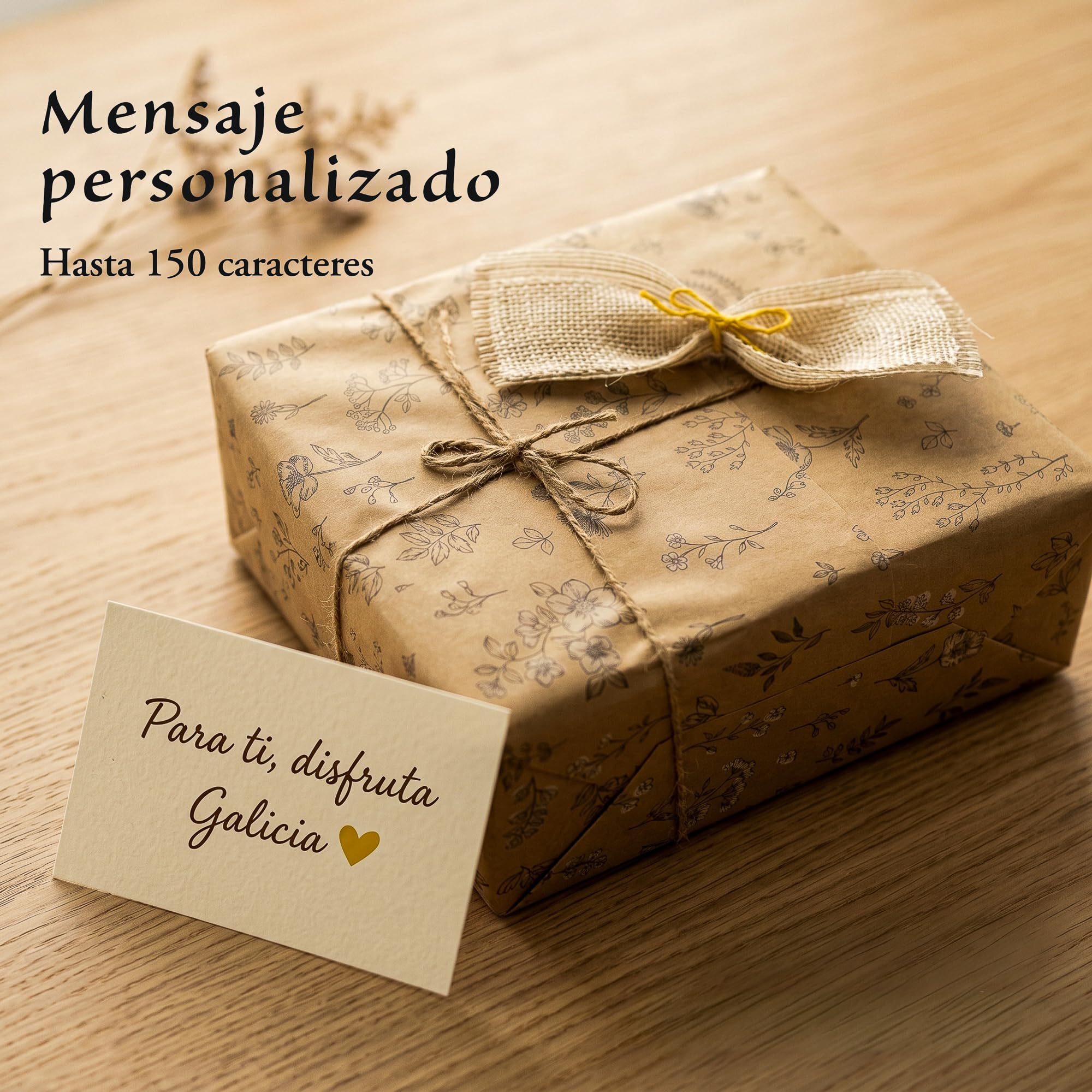 Caja Regalo Vegana Terra de VinNatura con Algas ecológicas de Galicia | Cesta gourmet vegana, regalos de empresa inclusivos, celebraciones, selección vegetal, tarjeta personalizable