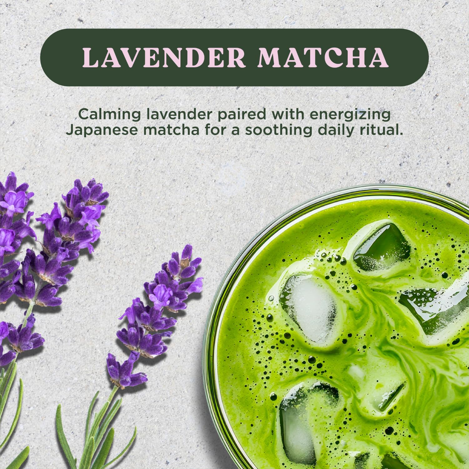 The Harmony Matcha Lavender 10 Sticks Premium Japanese Matcha Powder Rich in Antioxidants L-Theanine Sweetened with Organic Sugar — view 4