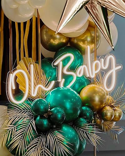 Miniatura 6 de Globos esmeralda de doble relleno, diferentes tamaños, paquete de 63 unidades, 18+10+5 pulgadas, color verde esmeralda oscuro, kit de guirnalda de