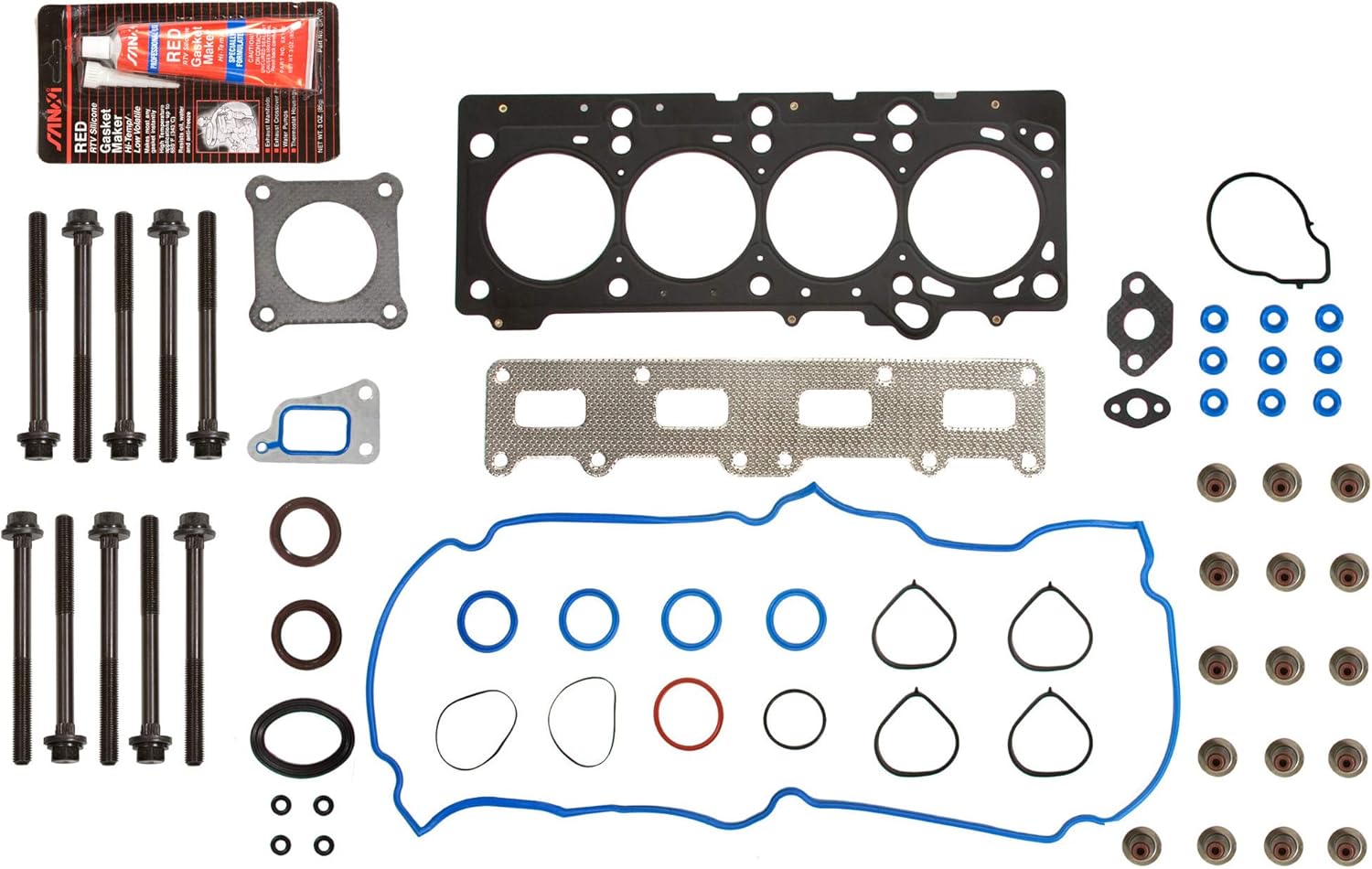 Evergreen HSHB8-30103 Cylinder Head Gasket Set Head Bolt