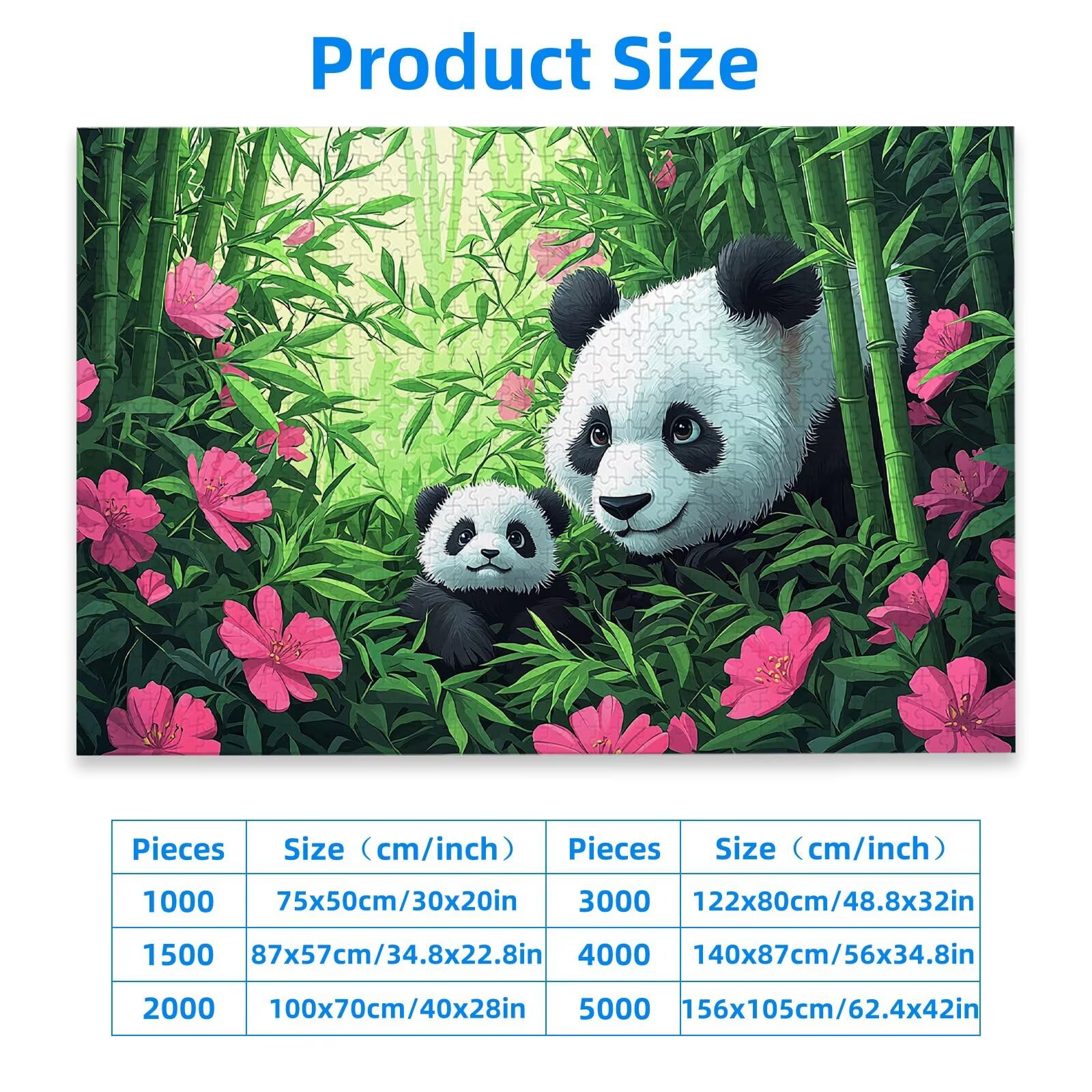 Puzzle Fantaisie 4000 Pièces Adultes, Puzzle 4000 Pièces pour Adultes et Enfants à Partir de 14 Ans, Panda Puzzles Bois de Qualité Supérieure avec Une Boîte d'emballage Exquise, Cadeau Femme, -1057