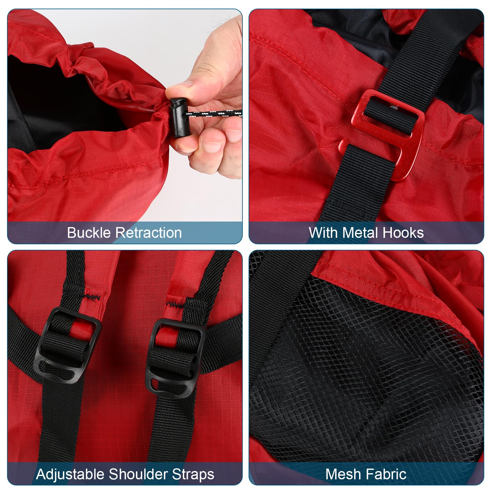 Klettern Seiltasche Tasche, Klettertasche Kletterseil Bag, Climbing Rope Bag Sporttasche Werkzeugsack Stabil Seilsack Rucksack, Faltbarer Schultergurt für Outdoor Camping Wandern