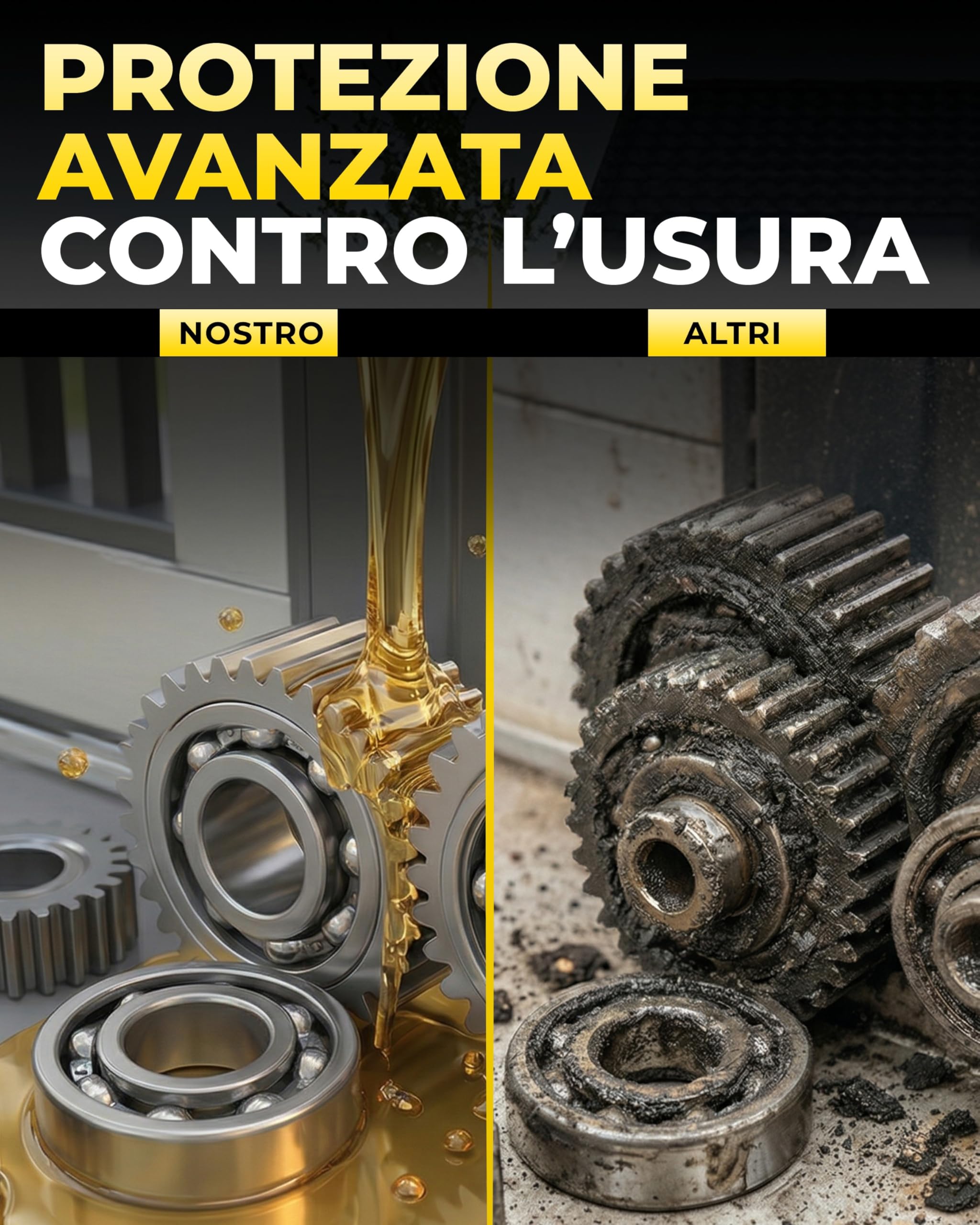 Olio Idraulico ISO VG 22 HVI 1L per Motori Cancelli Automatici – Alta Fluidità a Freddo (-39°C), Protezione Anti-Usura, per Pistoni, Attuatori e Centraline – Adatto FAAC BFT NICE CAME