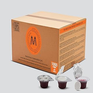 MM Pre Packaged Communion Cups | Box of 1000 with juice and wafer | by The Miracle Meal