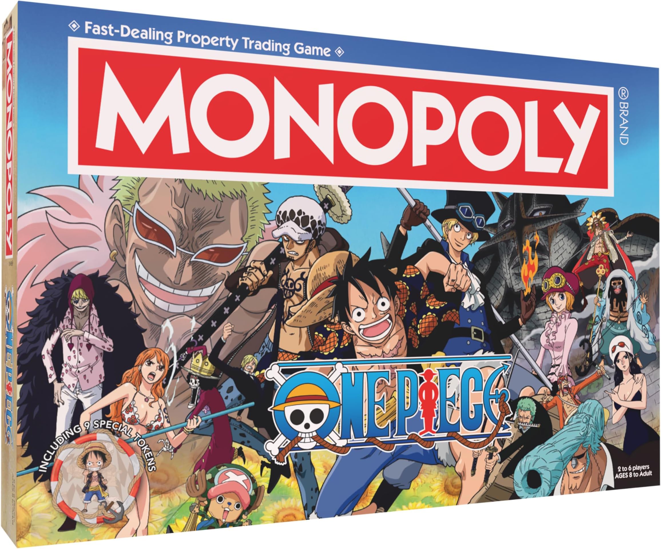Monopoly: One Piece Edition Board Game | Buy, Sell, Trade with Popular Characters from the Manga & Anime Series | Featuring 9 Miniature Tokens | Officially Licensed Merchandise and Collectible