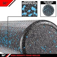 Vista 4 de JFIT High Density Foam Roller – EPP Deep Tissue Massage Roller for Muscle Recovery, Myofascial Release & Stretching