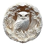 Jigfoxy Wooden Puzzles for Adults, Visual 3D Owl Wood Puzzles Adult, Unique Animal Shape Wooden Jigsaw Puzzles for Adults, Birthday Gifts for Puzzle Lovers, Family (S-8.5 * 8.3in-100pcs)