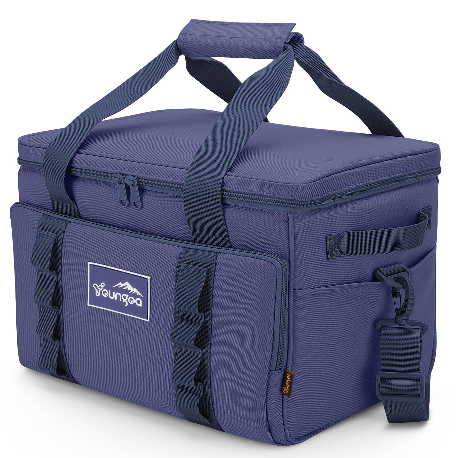 Youngoa Cooler Bag 48 Cans Insulated Soft Cooler Ice Chest Large Collapsible Cooler Bag 32L Soft Side Coolers for Picnic, Beach, Camping, Travel, Blue
