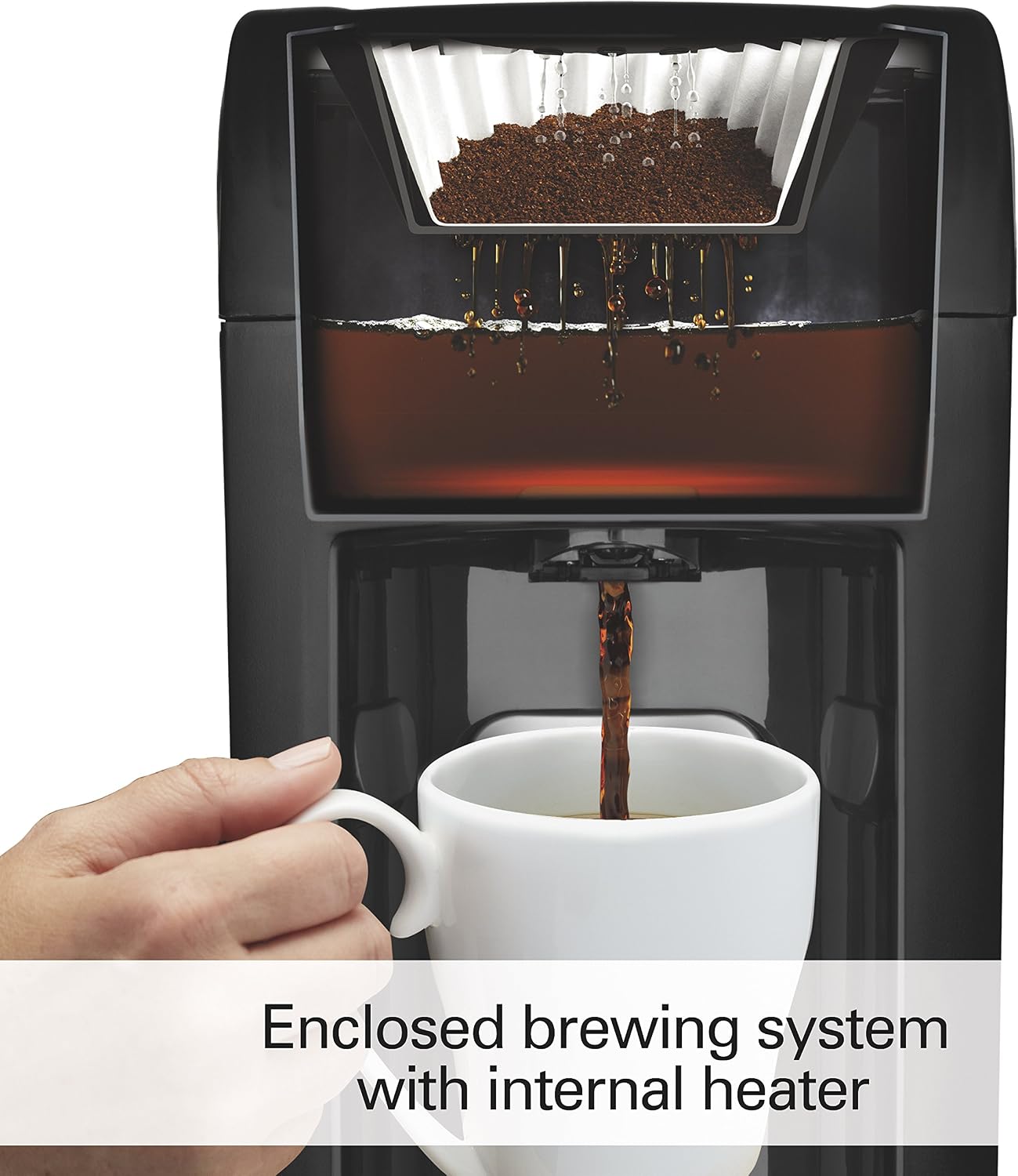 Hamilton Beach - Cafetera Con Sistema De Preparación Doble Con  Temporizador, Termo Incluido, Hasta 12 Tazas De Café, Cafetera Con Filtro  De Acero Inoxidable, Acero Inoxidable / Negro (49980A-CE) - PREYCA