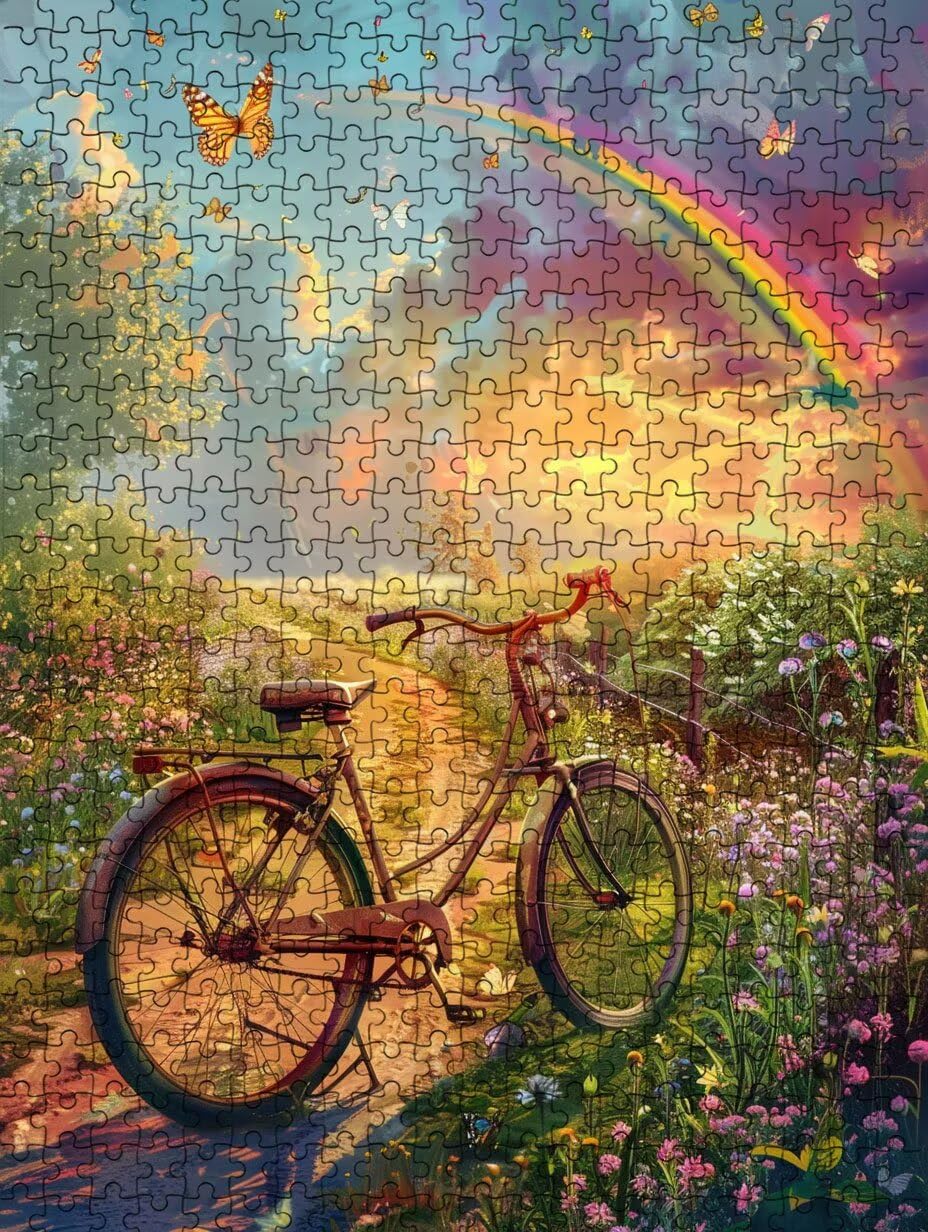 FNKL1-1200 układanka rowerowa, motyl, 6000 sztuk, puzzle dla dorosłych 6000, The Impossible Challenge, klasyczne, edukacyjne, drewniane, do dekoracji ścian domu, prezent
