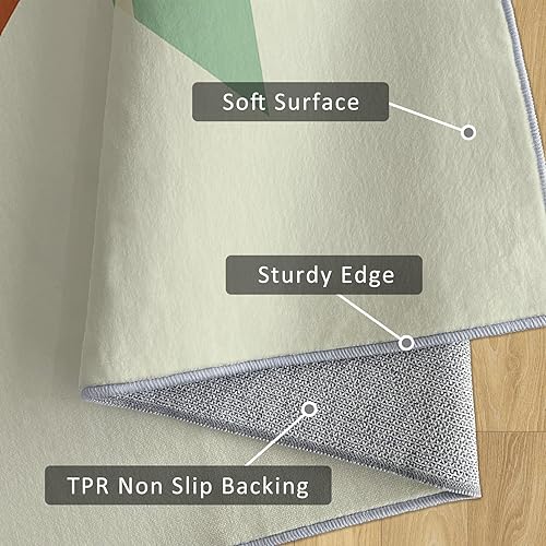 Miniatura 5 de Aztec Runner Rug 2x6 - Hallway Runner Rug Southwest Native American Rustic Boho Ethnic Retro Pattern, Non Slip, Washable, Aztec Home Decor Carpet