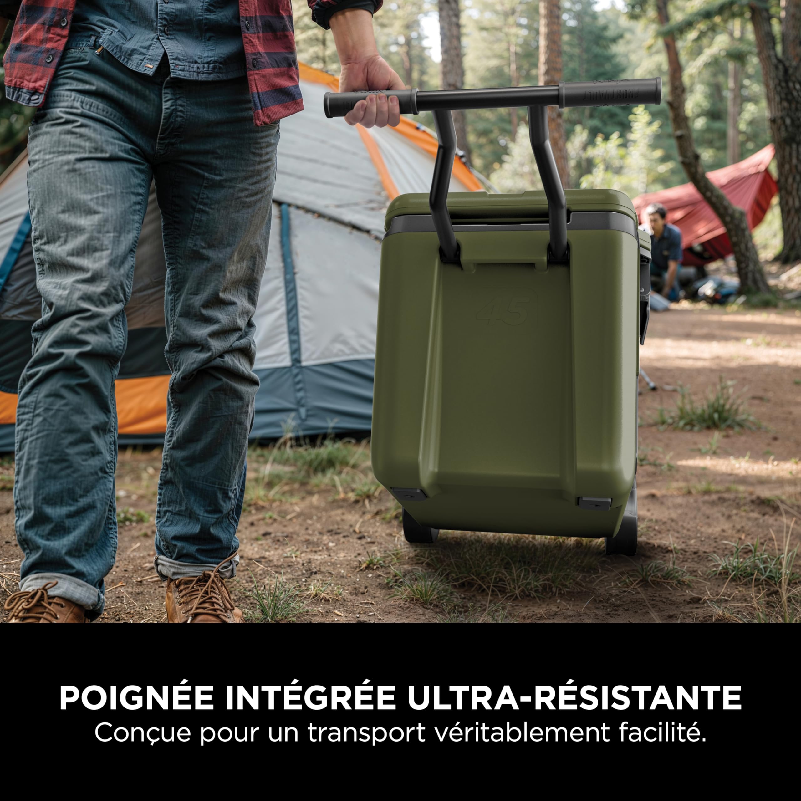 Ninja FrostVault Glacière Robuste et Isotherme, avec Roues FB245AMZEUUKGN | tiroir destockage à sec Dry Zone, conserve la glace plusieurs jours