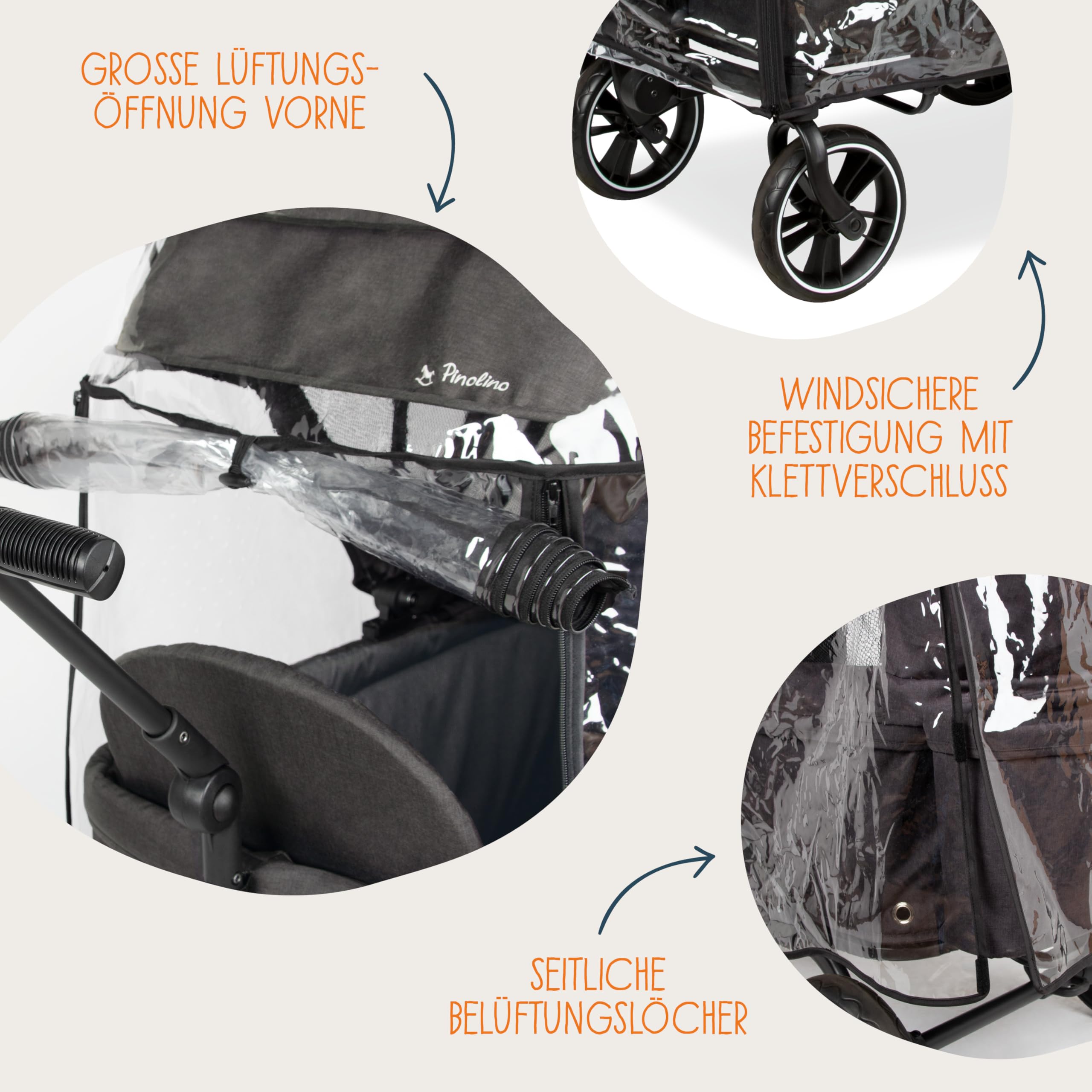 Rain cover for folding handcart 'Cruiser'