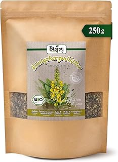 Biojoy Tisane de Molène BIO (250 g), séchées et coupées, Feuilles de Molène bouillon-blanc (Verbascum thapsus)