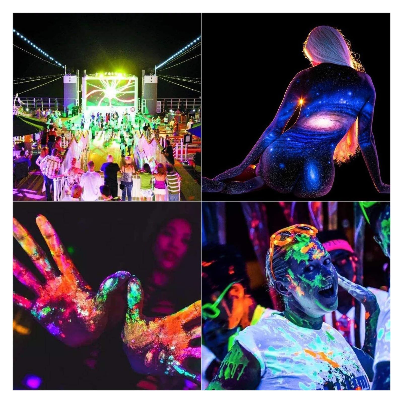 Światła Sceniczne, LED 50W UV czarne światło Indukcja ludzkiego ciała Reflektory do akwarium Outdoor Halloween Party DJ Stage Buried Lamp(Body Induction 1 PCS)