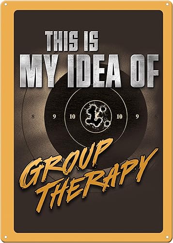 Miniatura 5 de River's Edge Carteles de metal resistentes a la intemperie, en relieve Nevermind The Dog Cuidado con el dueño,Día Crappie,Aparcamiento de