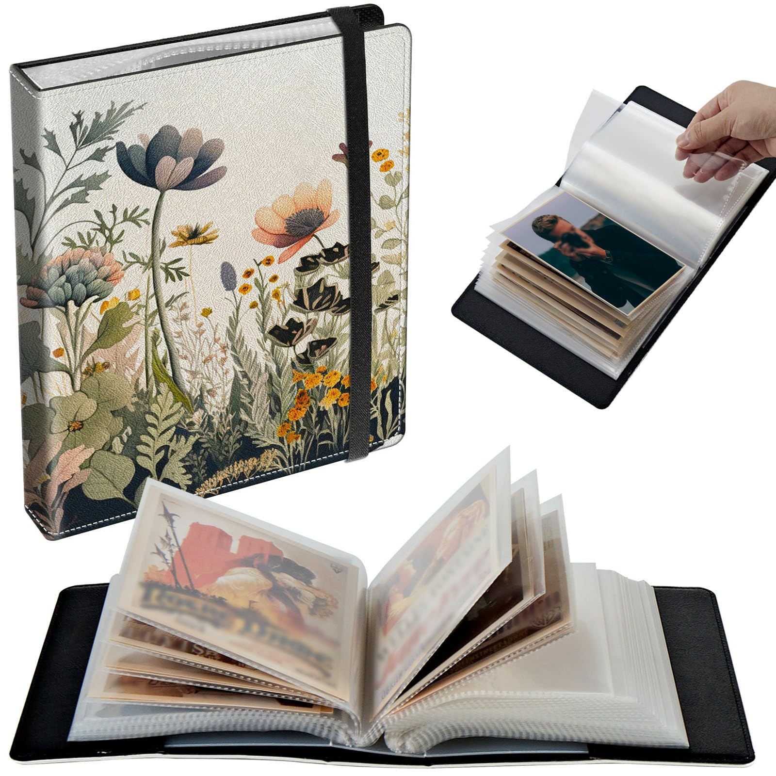 Album photo de mariage floral en similicuir le cadeau idéal pour garçons et filles