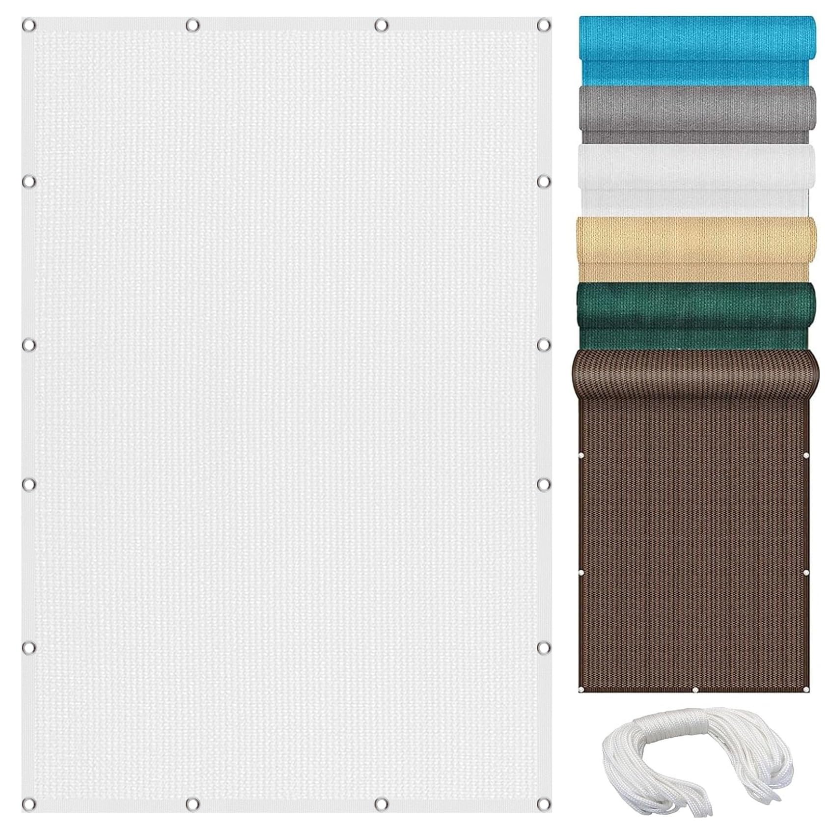 Voile d'ombrage anti-déchirure 1x2m pour stopper les UV sur votre balcon