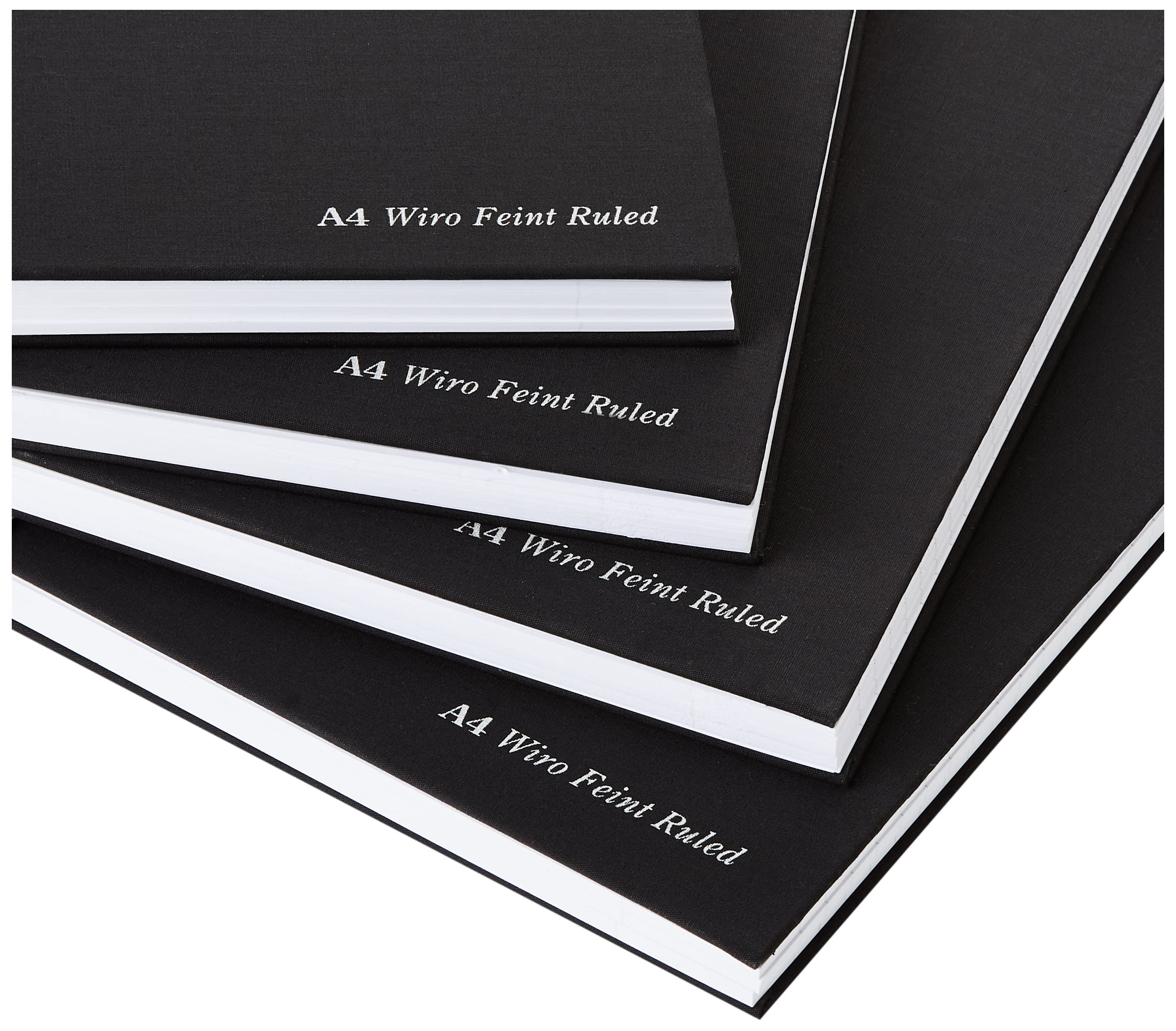 PUKKAPAD A4 WIREBOUND MANUSCRIPT BK BLK, 5 Pezzi