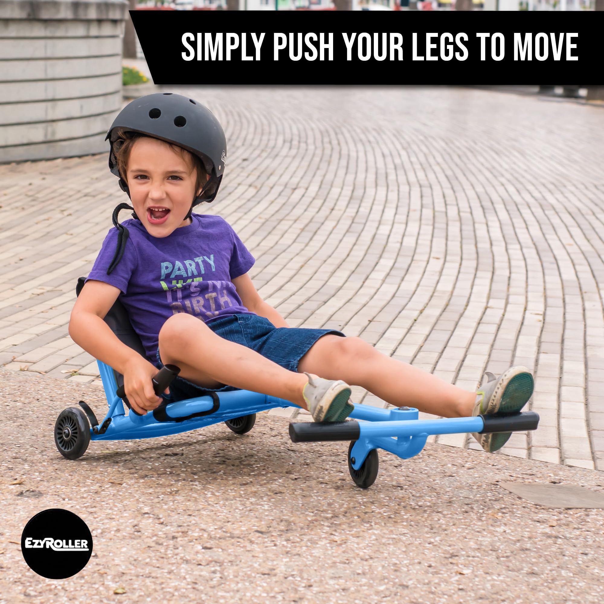 Ezy Roller Classic Patinete Sin Pedales Para Niños De 4 A 14 Años, Estructura De Acero, Soporta Hasta 75 Kg