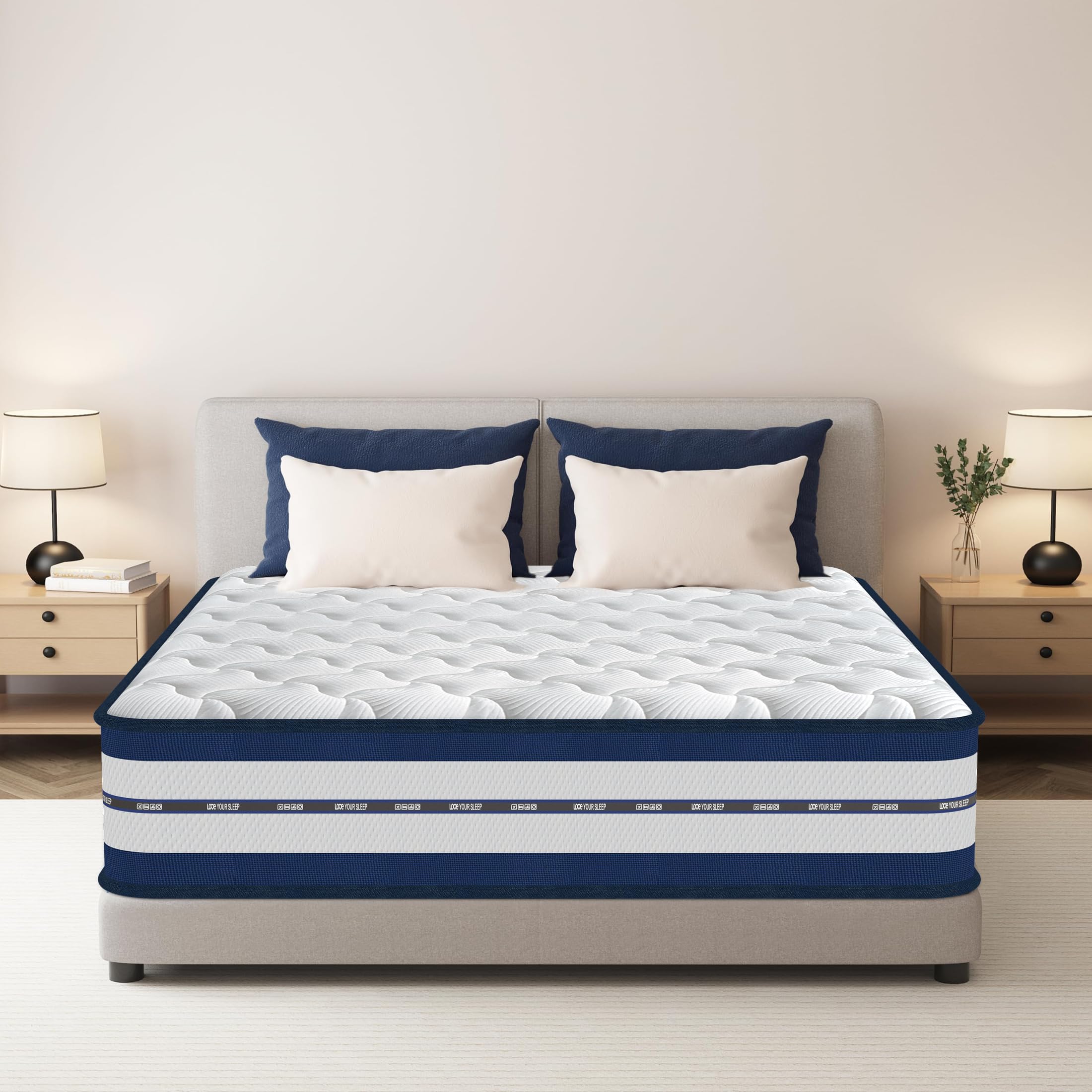 Colchón Viscoelástico 140x200 cm | Altura 28cm | Cama de Espuma Memoria | Antibacteriano y Hipoalergénico | Ergonómico Firmeza Media | Alta Densidad | Transpirable y Duradero | Certificado Oeko-Tex