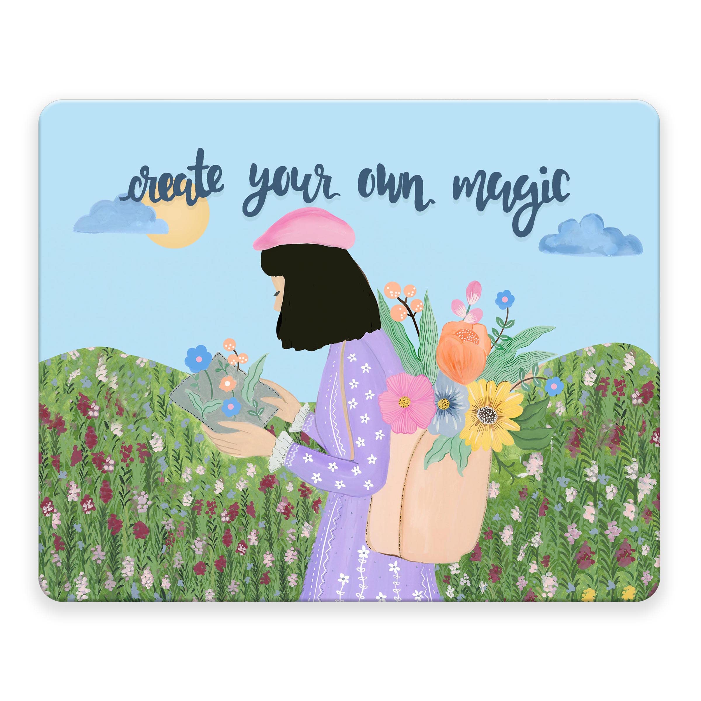 The Spring Palette Designer Mouse Pad | Anti Skid Base & Thick Rubber | Perfect for Gaming and Productivity (Create Your Own Magic Mouse Pad)