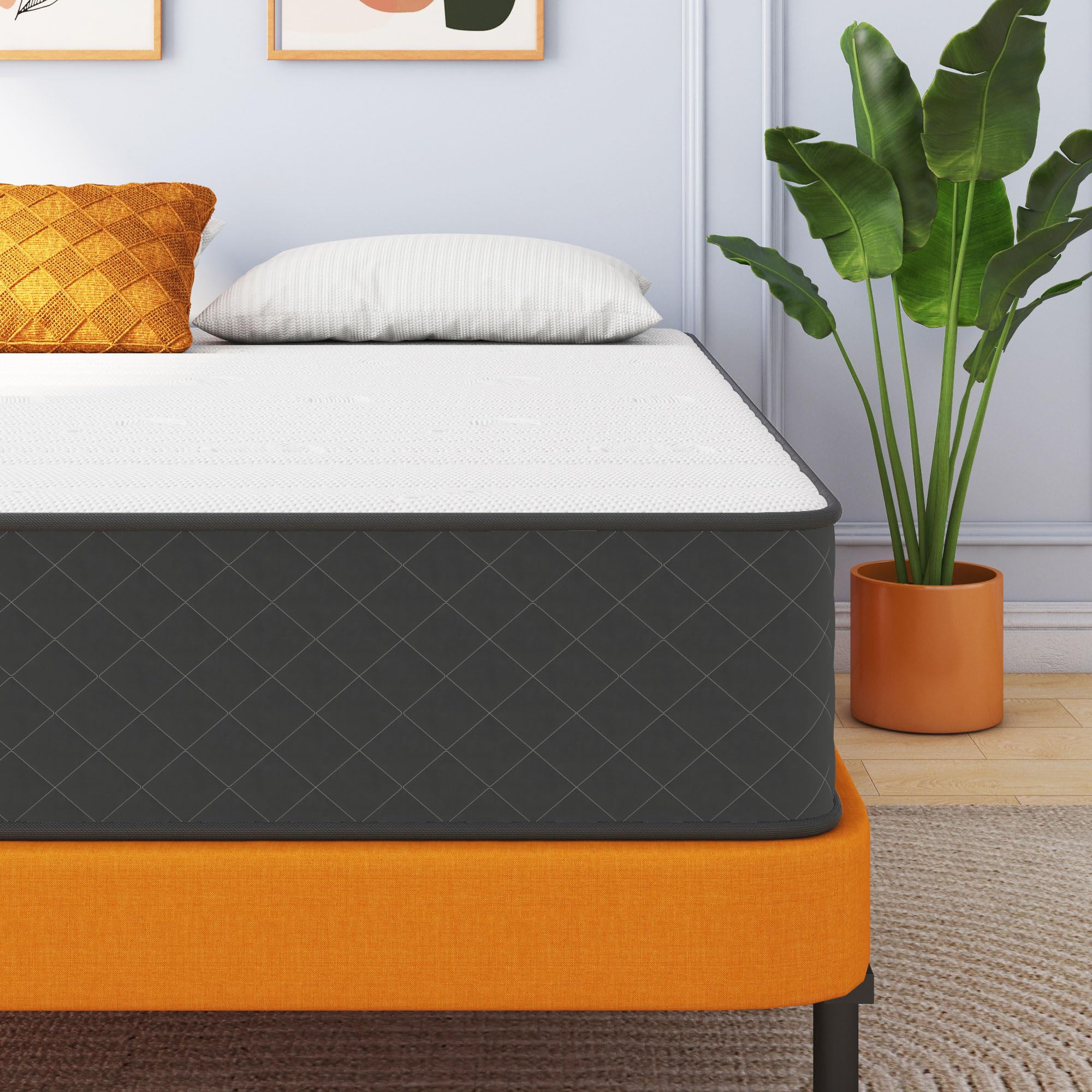 ベッドフレーム New Bed matress double size Amazon.com: Swbvs Double Mattress,12 Inch Full Size Hybrid