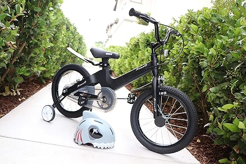 Miniatura 6 de Nice C Bicicleta de rueda de entrenamiento, bicicleta para niños y niñas, montaña BMX con freno de disco dual de 12-14-16-18 pulgadas