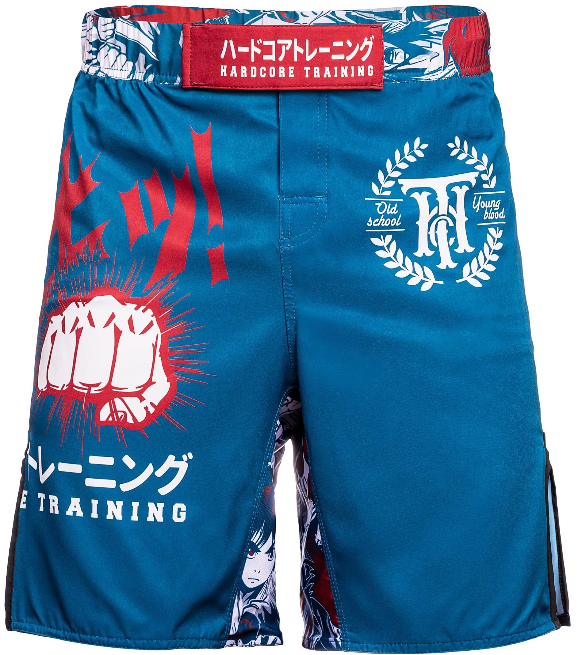 Hardcore Training Fight Shorts Hombre Pantalones Cortos MMA BJJ Boxeo Grappling Fitness No Gi - 3