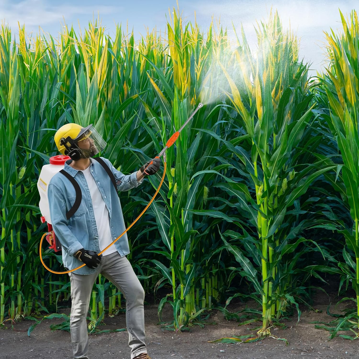 25.4CC Backpack Fogger Sprayer, Gas Powered Fogger Sprayer with 4 Gallon Tank for Lawn, Garden & Yard | Adjustable Nozzle, Ergonomic Design, Professional & Home Gardening Use