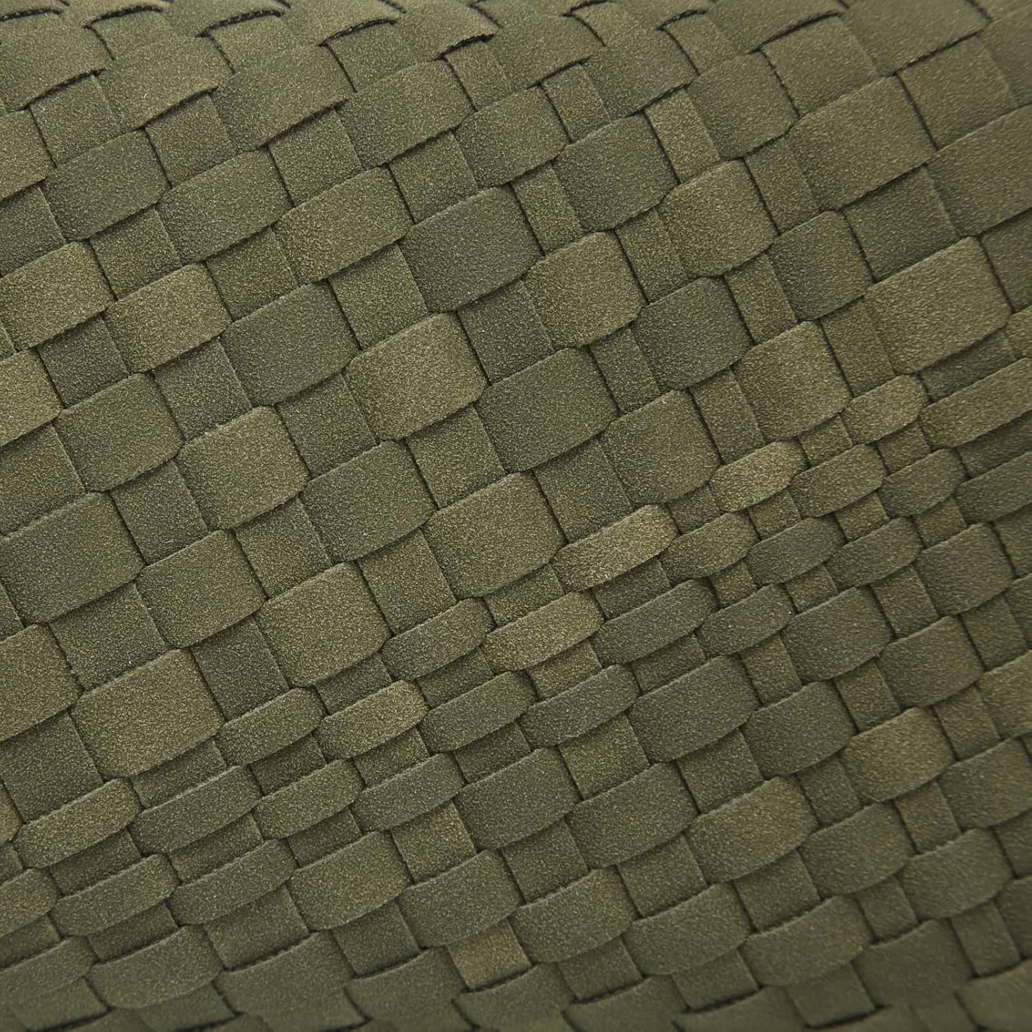 Suede Mixed-Weave Bag for Women - Soft Shoulder Handbag & Crossbody Clutch Purse for Work, Wedding & Party